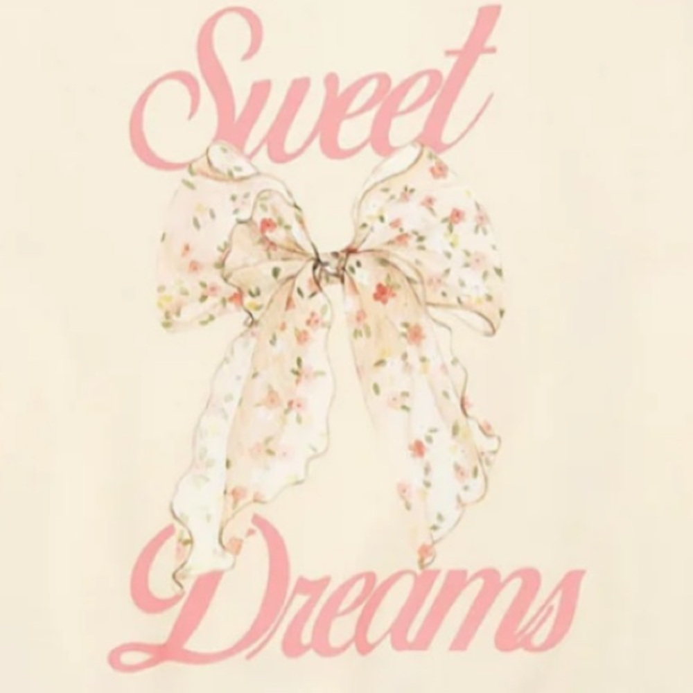 SWEET DREAMS VINTAGE BOW CREWNECK SWEATSHIRT!! Quality!!!!! New M